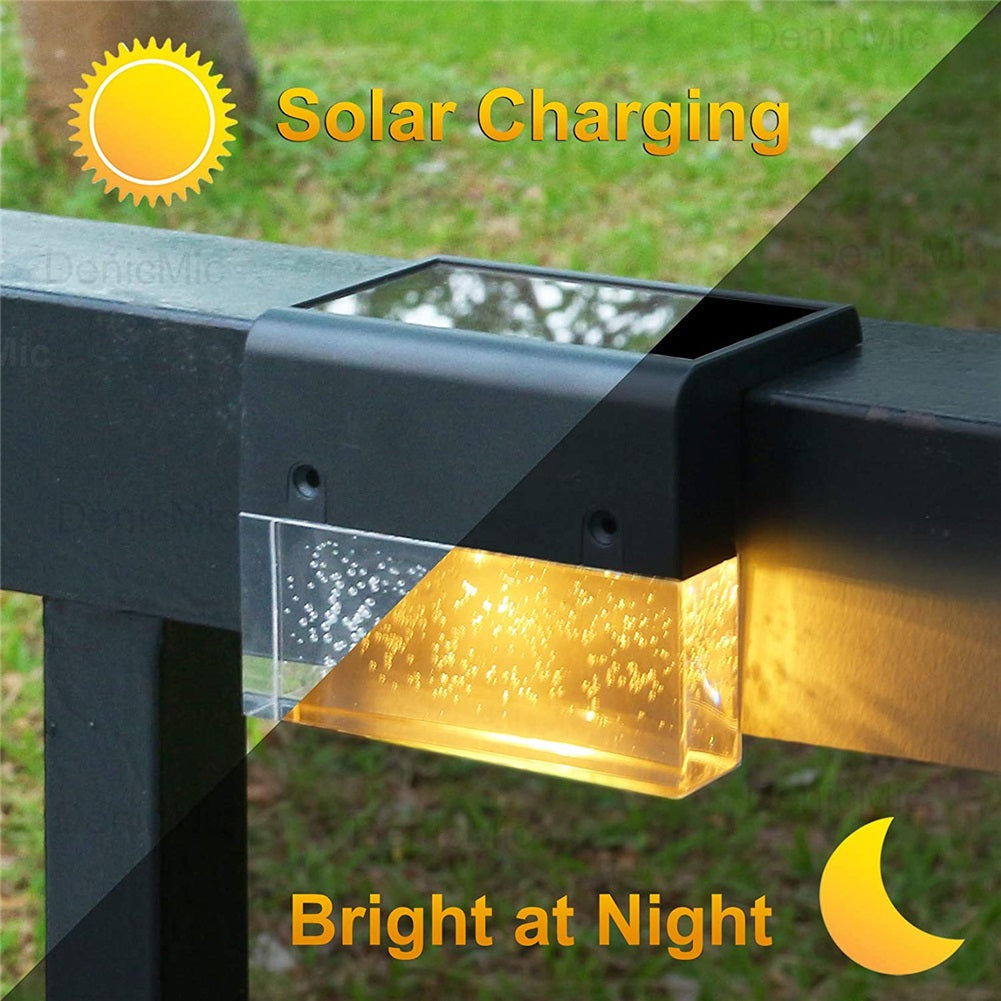 4 Pack Outdoor LED Solar Step / Deck  Light