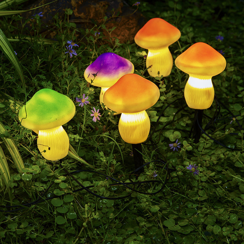 3 Pcs Mushroom Solar Garden Lights