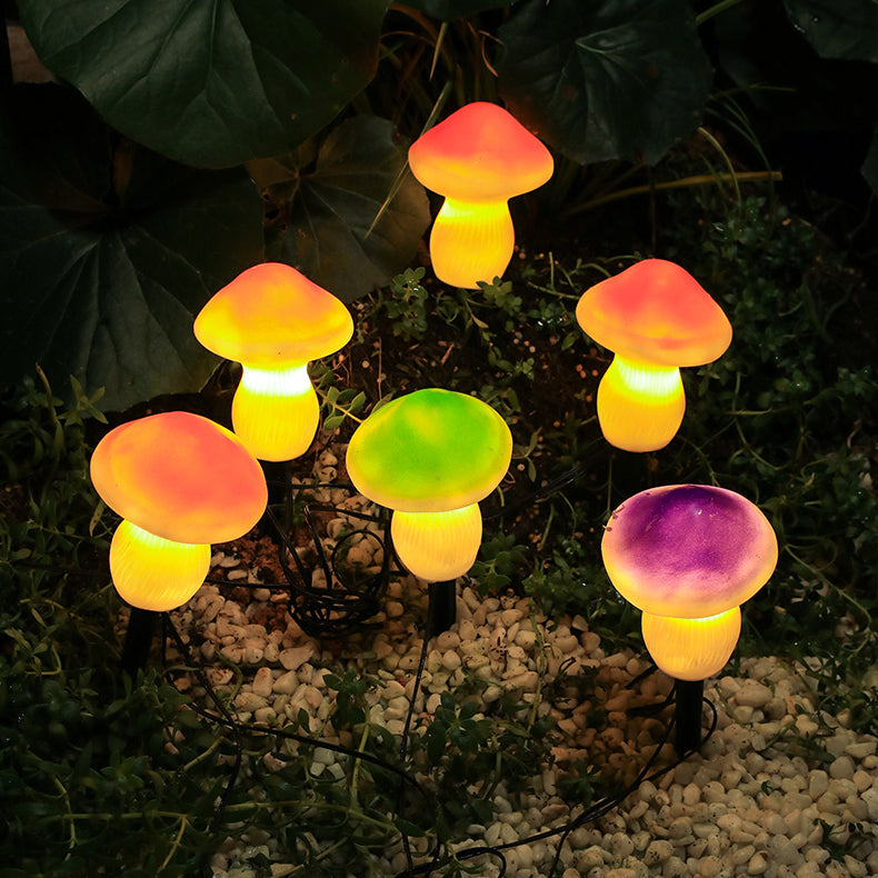 3 Pcs Mushroom Solar Garden Lights